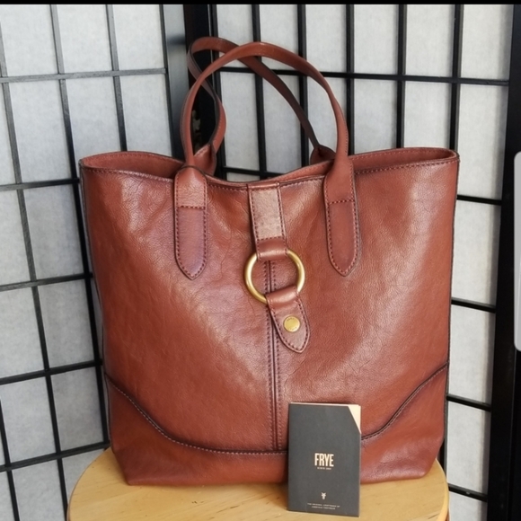 frye leather ring tote